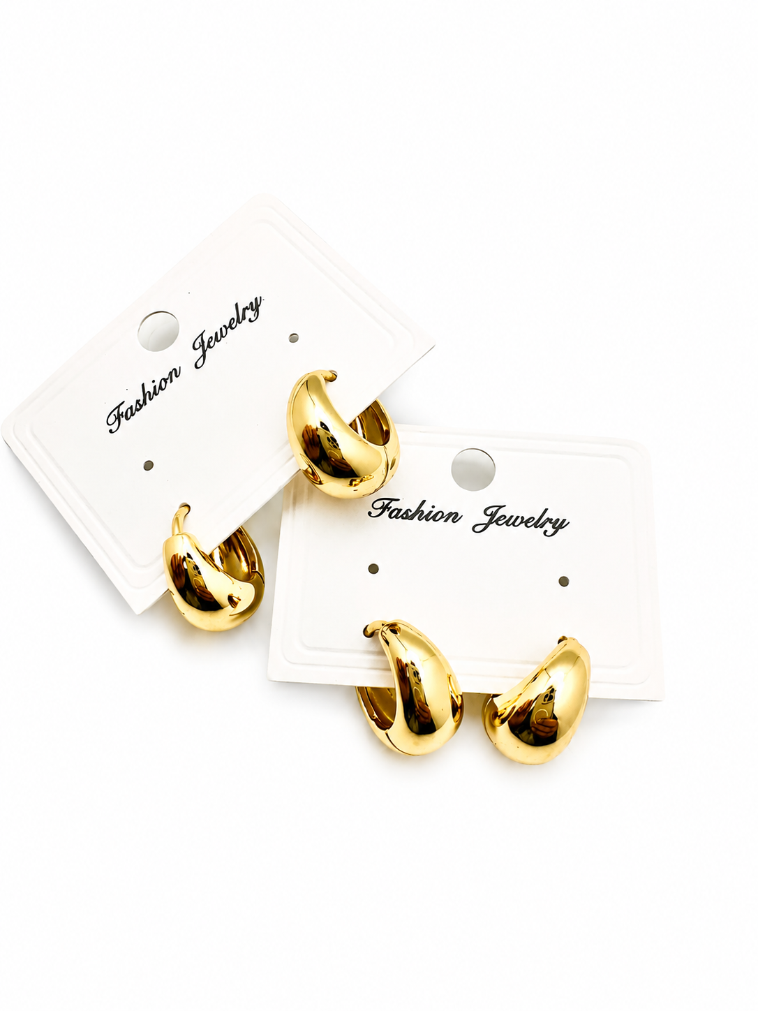 Brass hoop earrings 